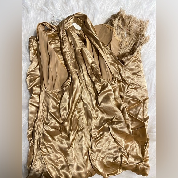 Helmut Lang long cocktail tassel dress - Picture 4 of 6